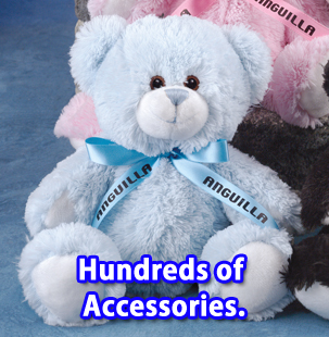 Tumbles Teddy Bear includes the printed t-shirt, ribbon or vest.