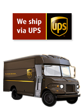 We ship using UPS ground service. Call today for a freight quote.